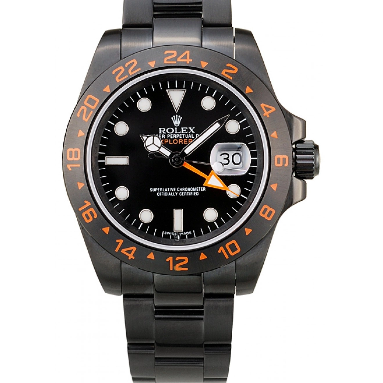 Good Copy Rolex Watches Black Explorer Dial Black Watch Rolex Bezel Ceramic 0724